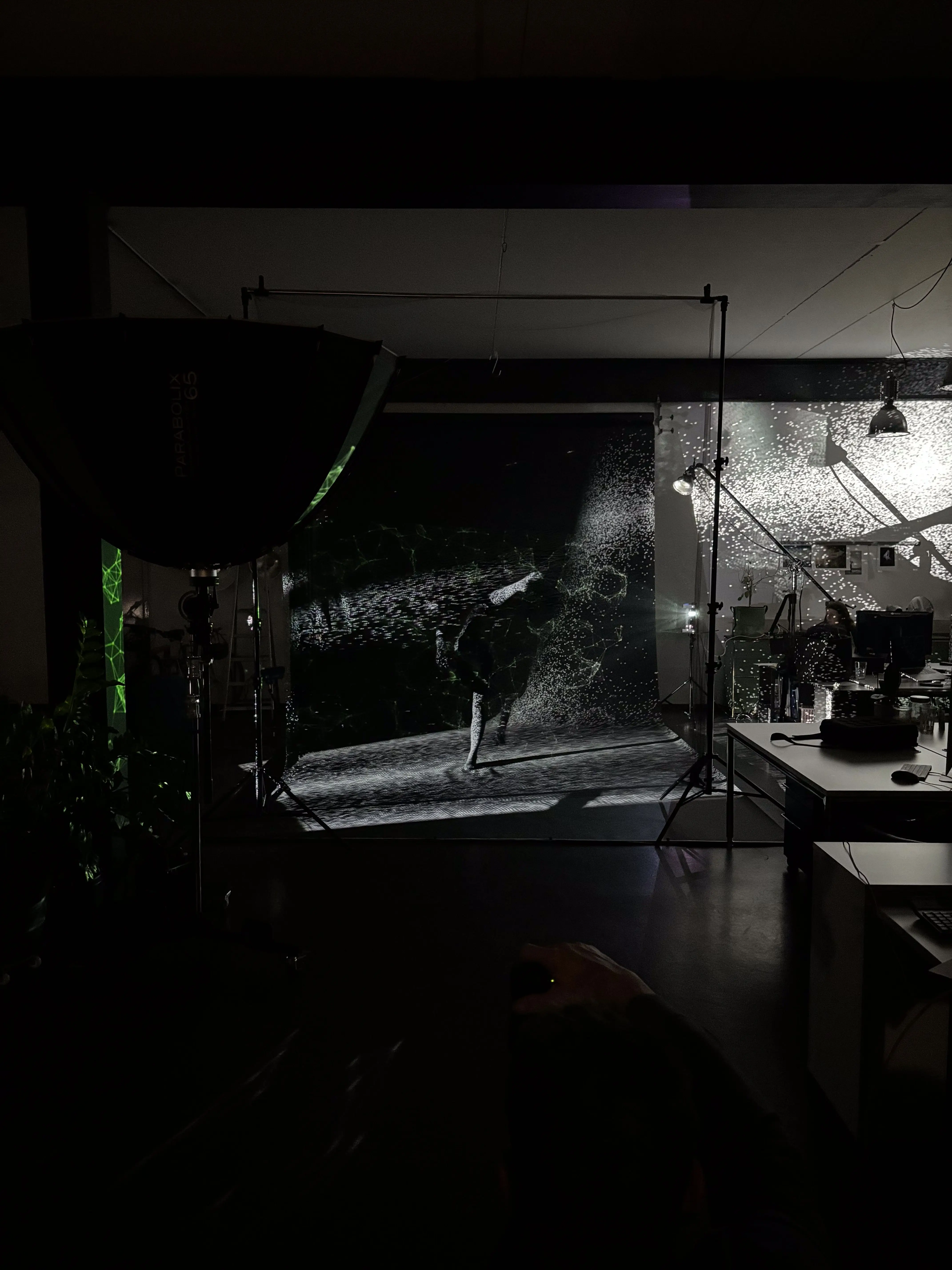 Projecting pixels on dancer