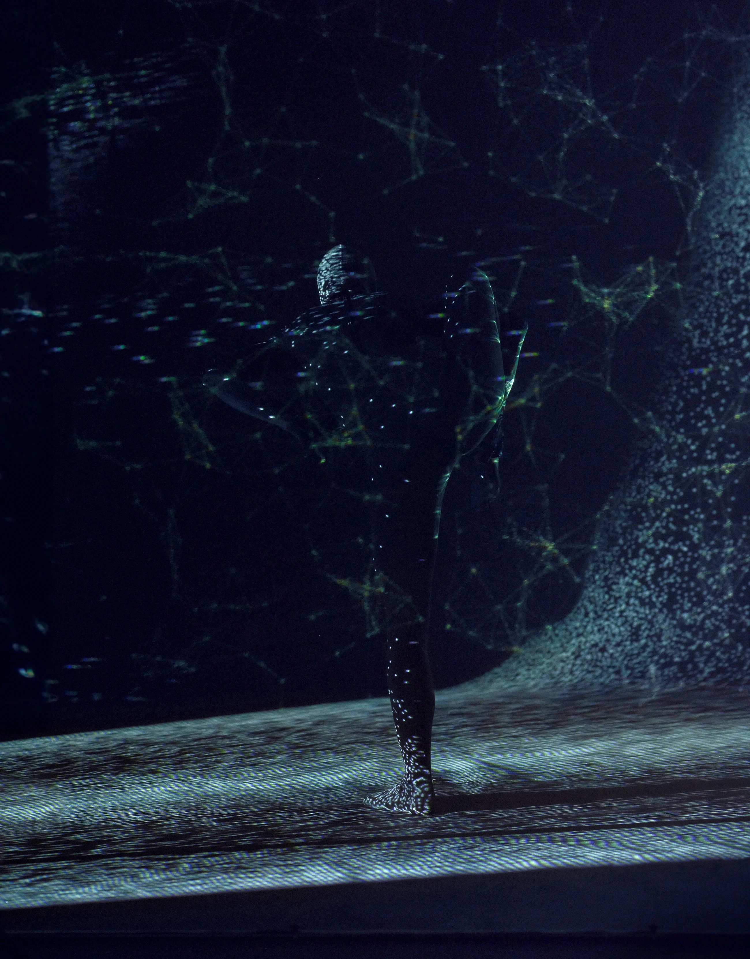 Projecting pixels on dancer